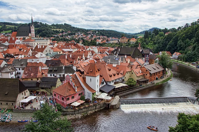 pohled na Krumlov