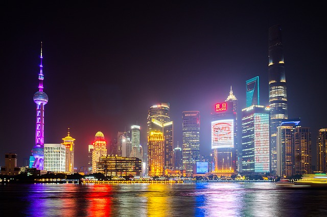Šanghaj Pudong panorama