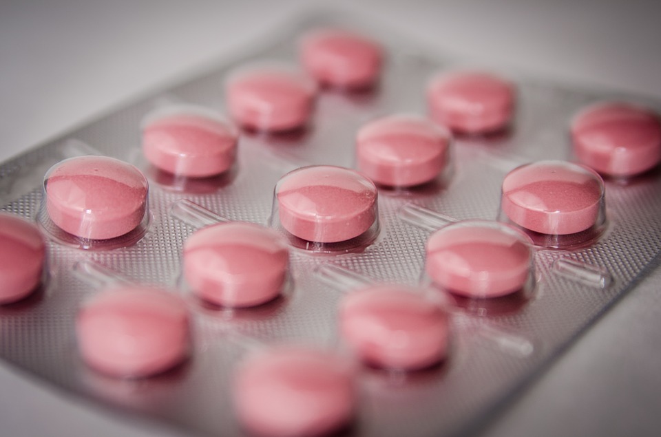 růžové tablety